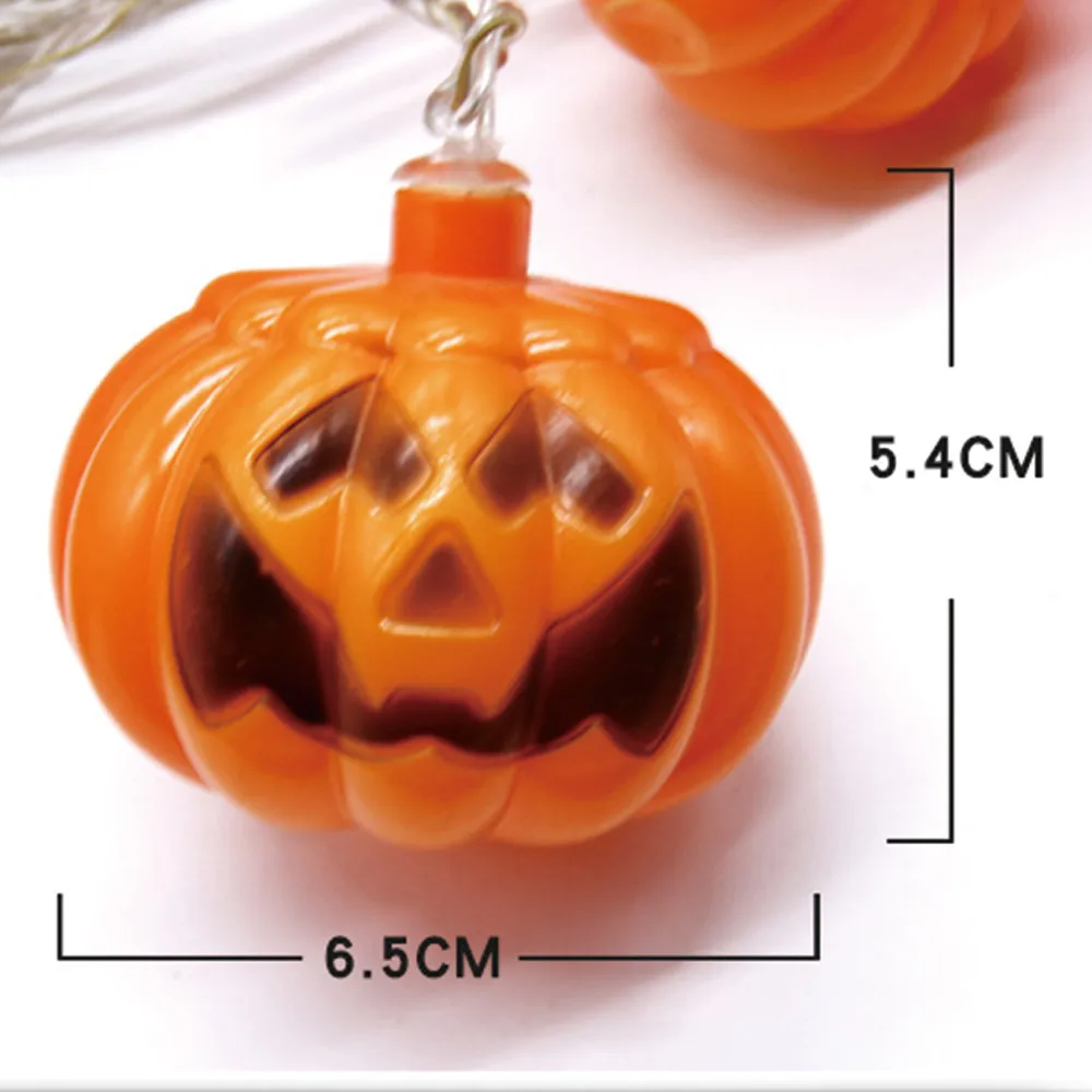 2018 New Hot Halloween Party Ghost Festival Pumpkin LED Battery Lantern String Decoration Home Decor | Освещение