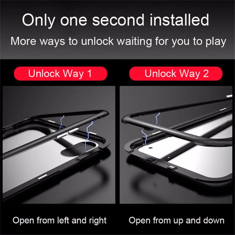 Магнитный Флип-кейс для Oneplus 6 T чехол/+ прозрачная задняя крышка из закаленного