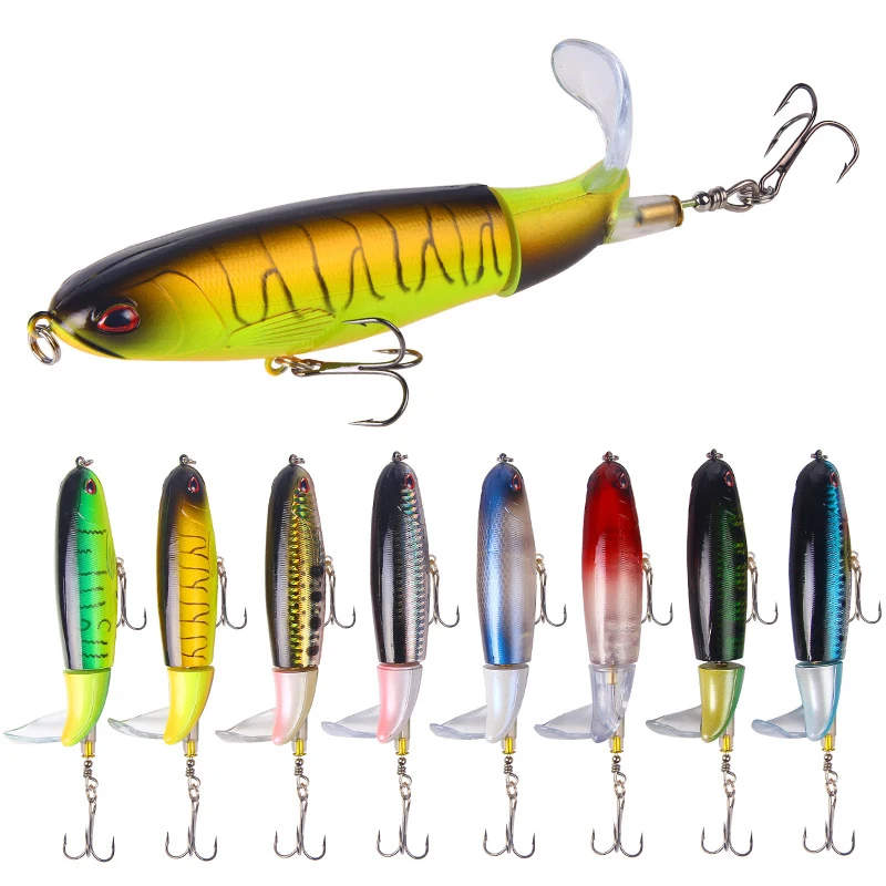 1PCS Pencil 35g 14cm Floating pencil Fishing Lure Artificial Hard Bait Wobbler Rotating Tail Tackle 3D Eyes | Спорт и развлечения