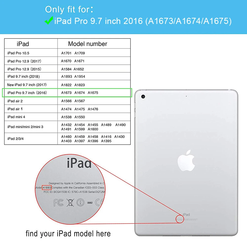 Тканевый Текстурированный чехол для iPad Pro 9,7 с держателем карандаша Apple, умный кожаный мягкий силиконовый чехол-накладка для iPad 9,7 Pro