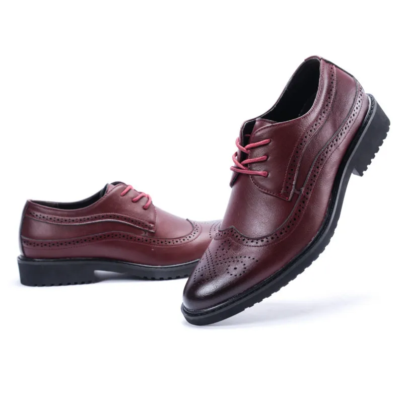 2018 Men Soft Comfort Leather Shoes Men's Formal Business High Quality Pointed Dress | Обувь