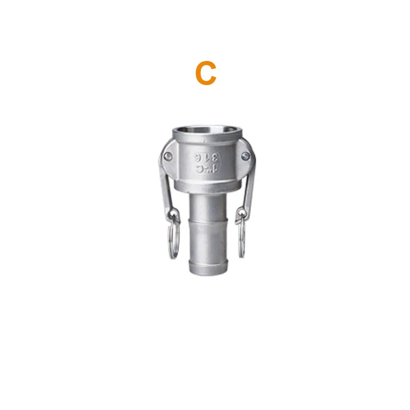C 1 шт. DN20 3/" 304 нержавеющая сталь Homebrew Camlock фитинг адаптер MPT FPT Barb Camlock быстрое отключение для шланговых насосов фитинги - Цвет: C