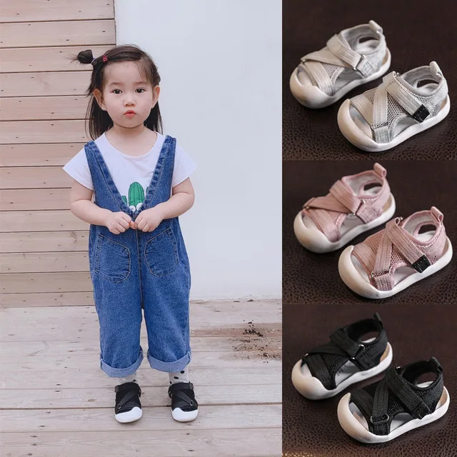 

Summer Kids Girl Soft Mesh Sandals Shoes Fashion Baby Boy Girl Casual Shoes Infant Toddler Non-slip Breathable Shoes Sandals