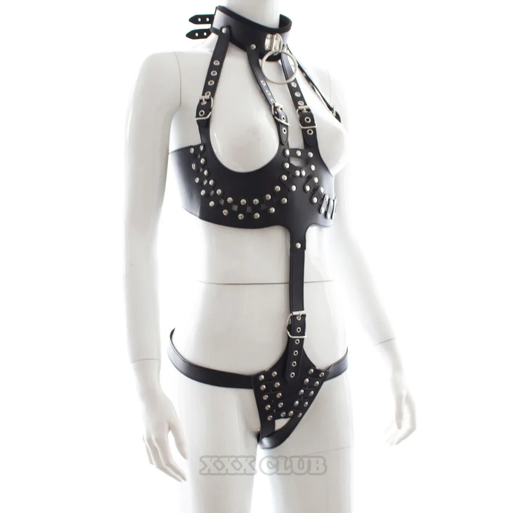 Тьерри игры для взрослых Фетиш Кожа Женский бондаж без ластовицы голая грудь