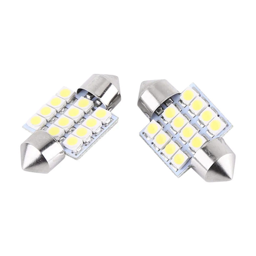 2 шт. супербелые светодиодсветодиодный лампы 12 В 12SMD 31 мм|work lamp|door lightwork light lamp |