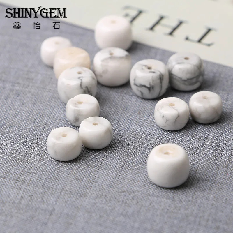 20шт 5x8mm8x10mm полудрагоценные очаровательные каменные бусины howlite Свободные