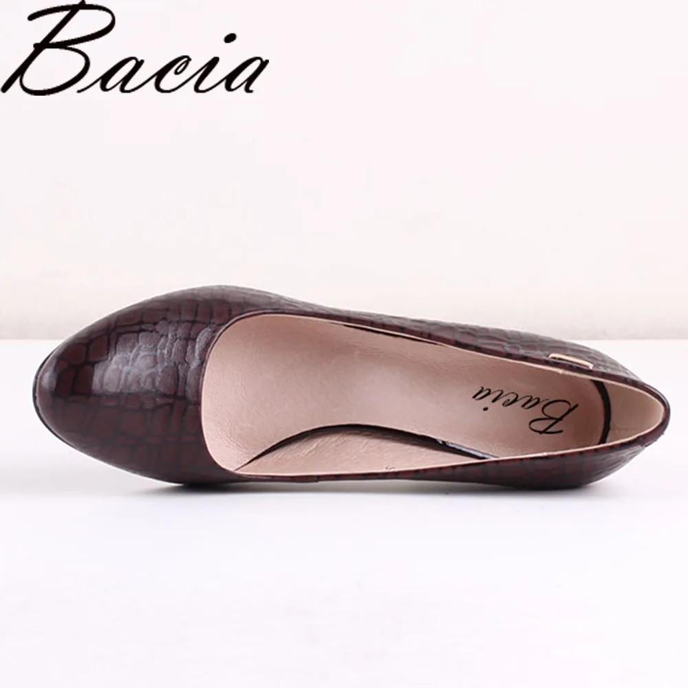 Bacia/женские туфли-лодочки из овечьей кожи на высоком каблуке 7 5 см цвет красный