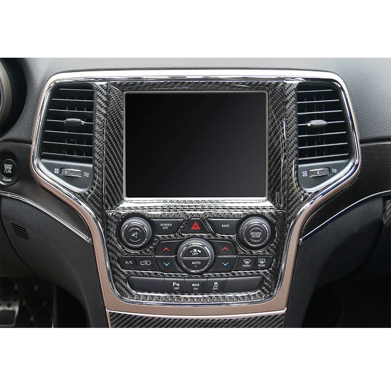 Pcmos интерьерные аксессуары для Jeep Grand Cherokee- углеродное волокно стиль gps навигационная панель накладка
