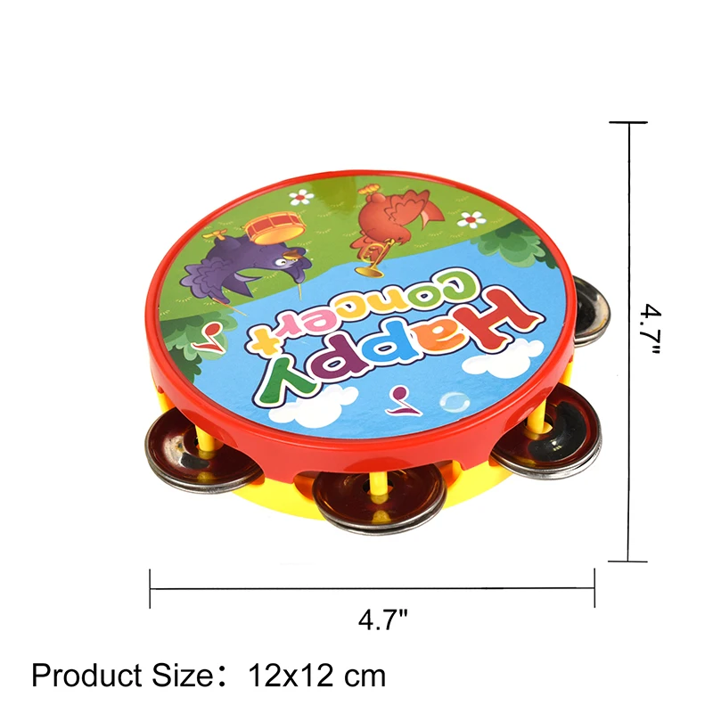 5 шт./компл. красочные развивающие игрушки барабан/колокол/труба/песочный