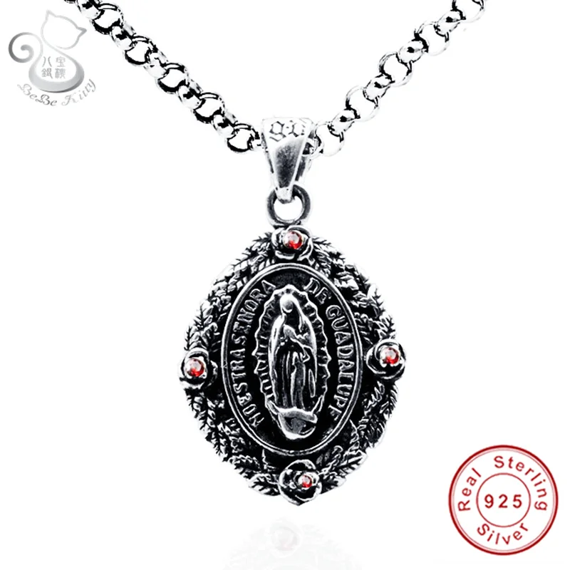 Женское и мужское двустороннее ожерелье с подвеской в виде Креста Иисуса