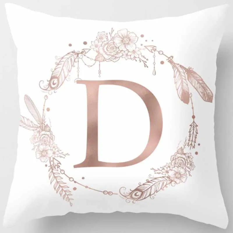 

Beauty english letters pillow cases square double-sides pattern pillow case covers 45*45cm