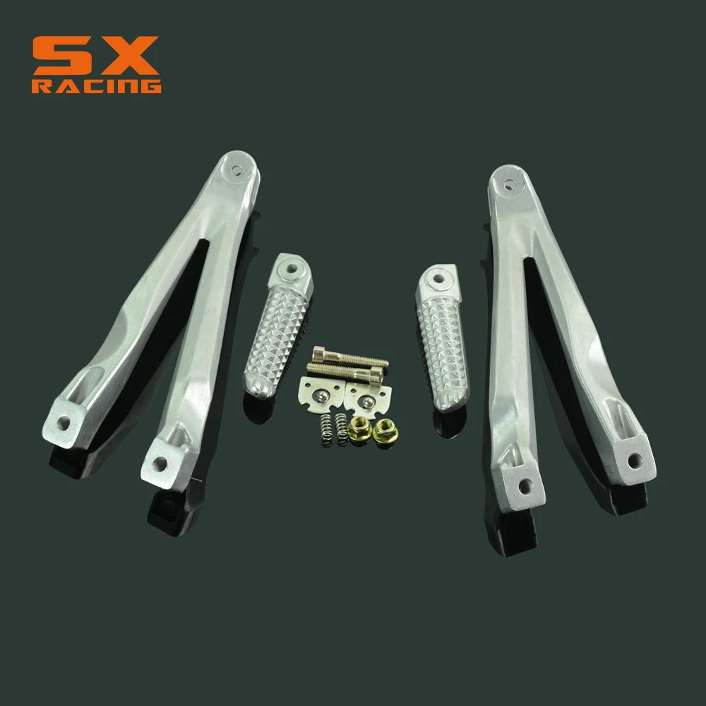 

Motorcycle Silver Street Bike Rear Foot Pegs Pedal Footrest For YAMAHA YZFR1 YZF-R1 YZF R1 2004 2005 2006 2007 2008