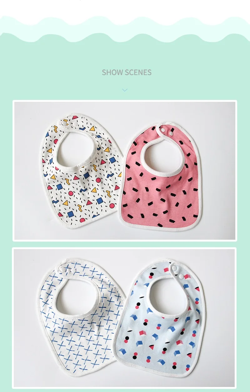Cotton Baby Bibs Infant Soft Saliva Towels Newborn Wear Burp Cloths Kids Feeding Apron Accessories Toddler Bandana Bebes Babador