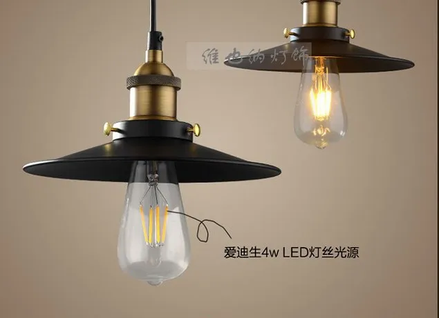 Американский кантри светодиодный потолочный светильник в стиле ретро