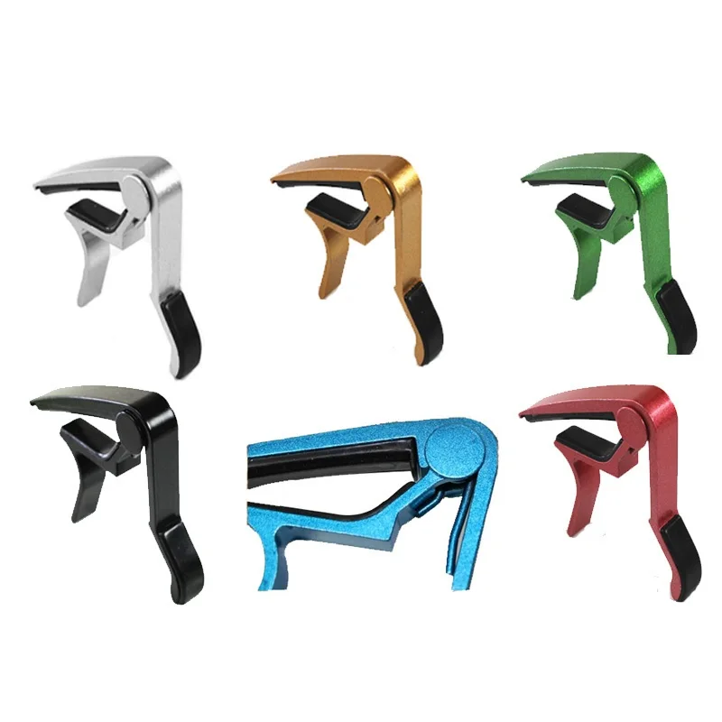 

High Quality New Aluminium Alloy Silver Quick Change Clamp Key Acoustic Classic Guitar Capo For Tone Adjusting Hot