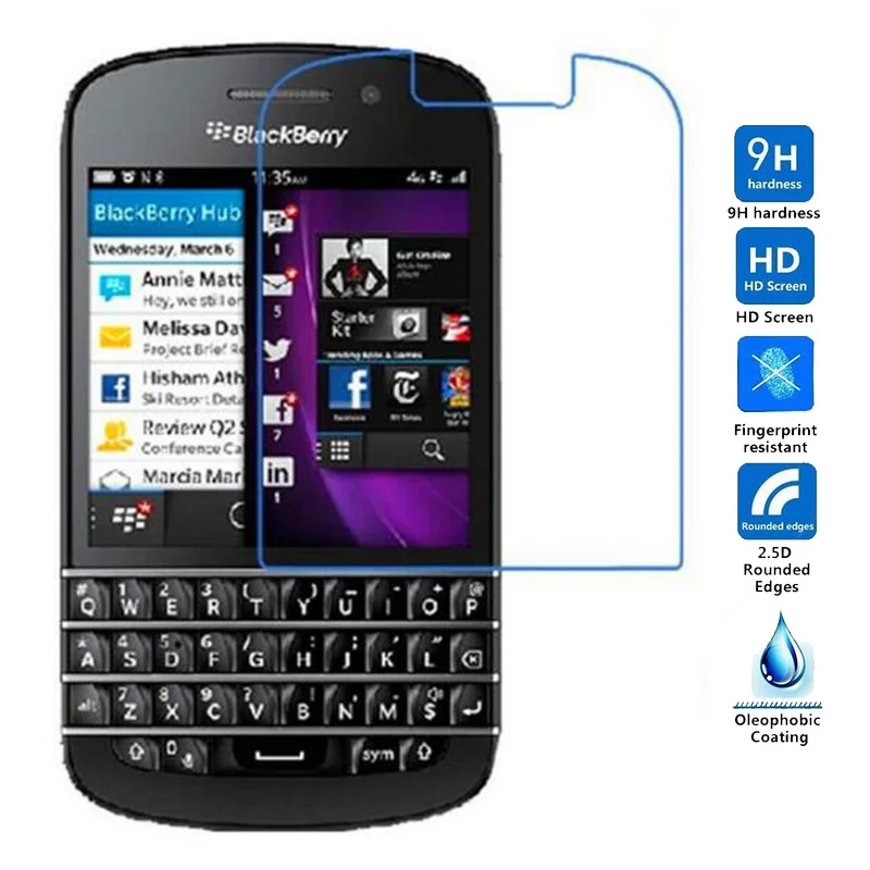 2 шт. Защитная пленка для экрана Blackberry Z3 Q10 Q20 Q30 Z10 Q5 закаленное стекло Aurora защитная