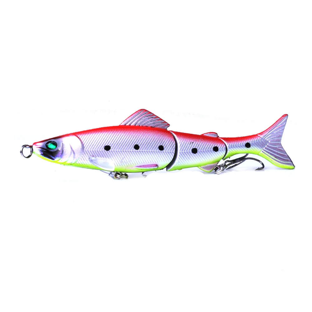 002 1 шт. приманка для рыбной ловли Minnow 125 мм 19 г Мульти шарнирные секции кренкбейт искусственная жесткая приманка басовый Троллинг Щука инструменты для ловли карпа - Цвет: 002
