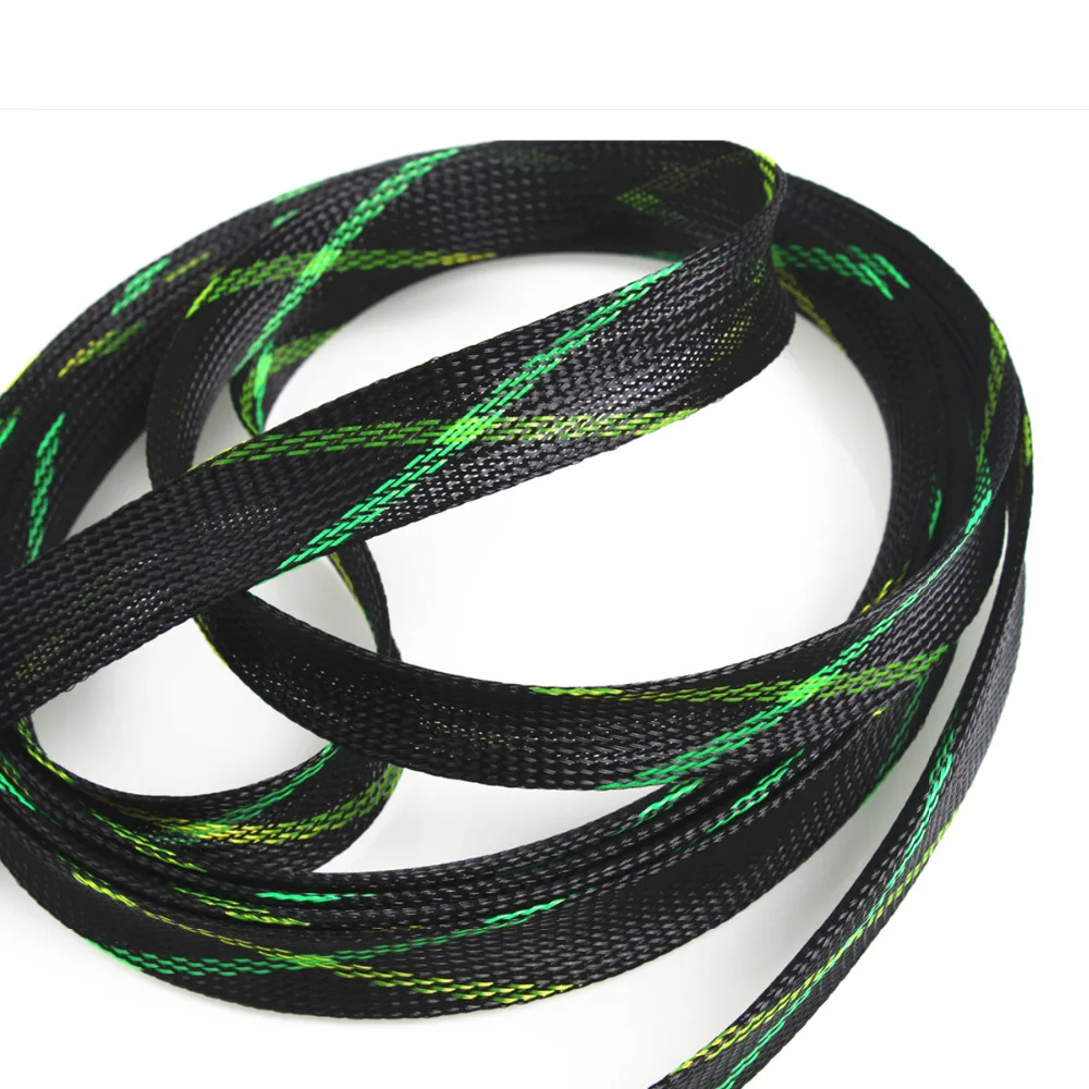 8 Размеры 4/6/8/10/12/15/20/25 мм изоляции плетеные sleeving Tight ПЭТ расширяемая 10 м кабель