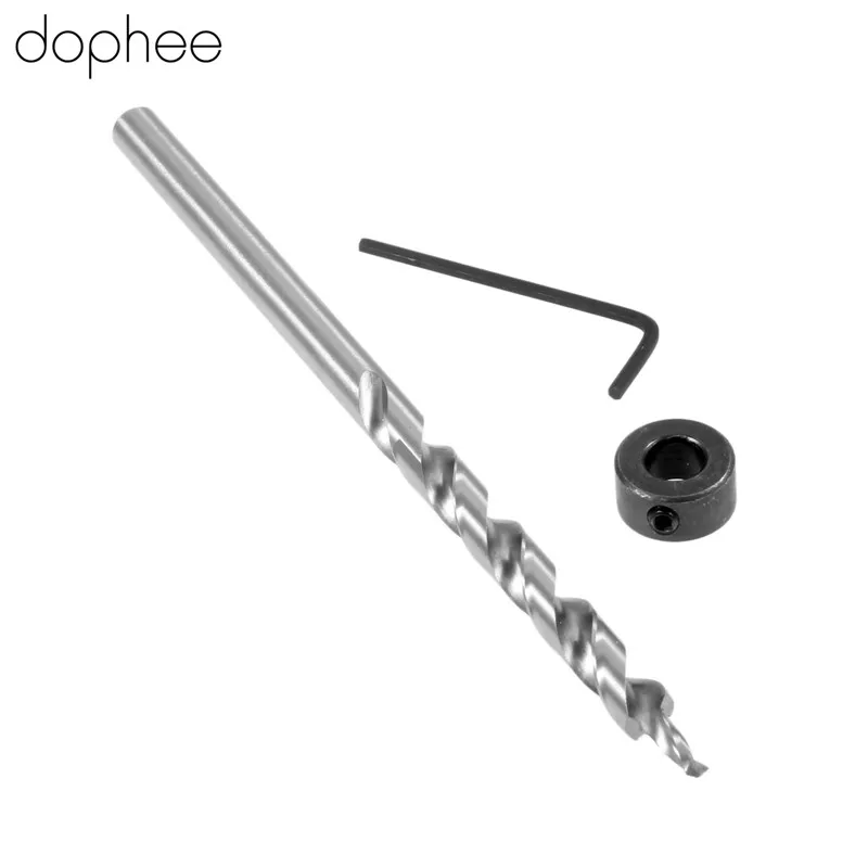 Dophee 9 мм твист ступенчатое сверло + глубина стопорный воротник для Kreg карманного