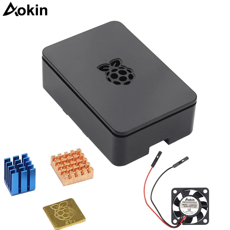 Чехол для Raspberry Pi 3 B + чехол корпуса с охлаждающим вентилятором Model Plus PI / 2 |