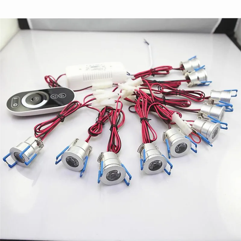 10 шт./лот затемнения 3 Вт мини светодиодные светильники мебельные точечные фойе