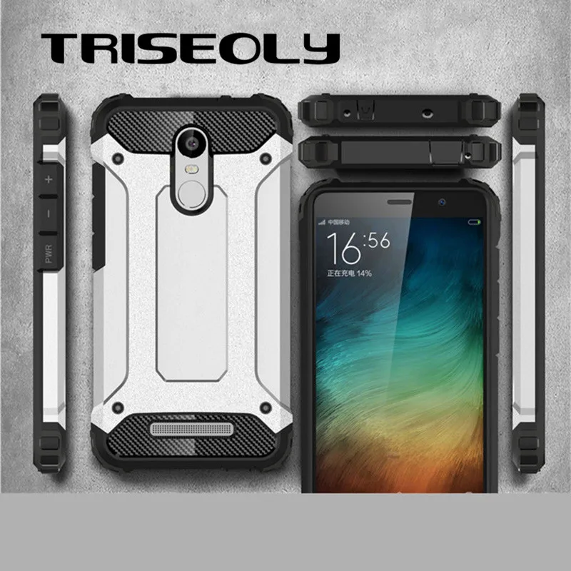 Чехлы TRISEOLY для Xiaomi Redmi Note 3 Pro Diamond Armor противоударные прочные чехлы телефонов