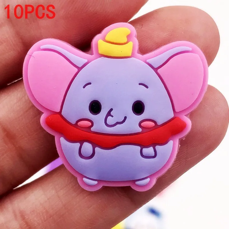 10 шт. TSUM Микки Минни Мишка животные мультфильм Подвески фильм Персонаж Flatback Подвески ПВХ шпильки своими руками значки гаджеты чехол для телефона - Цвет: Светло-серый