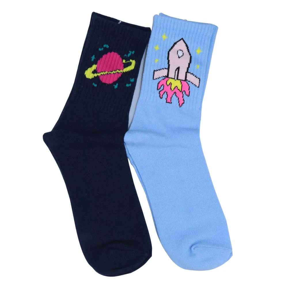 Новинка женские носки в Корейском стиле мужские творческие Носки с рисунком