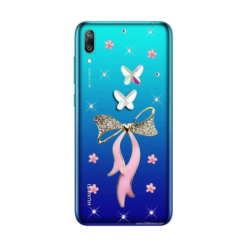 Умный чехол для Huawei Y7 2019 Y5 Y9 P прозрачный с ангельскими цветами задняя крышка P20 pro