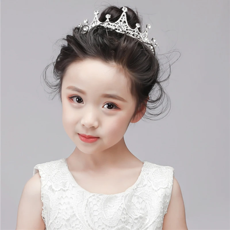 Модная Новая серебряная Хрустальная корона роскошный свадебный головной убор