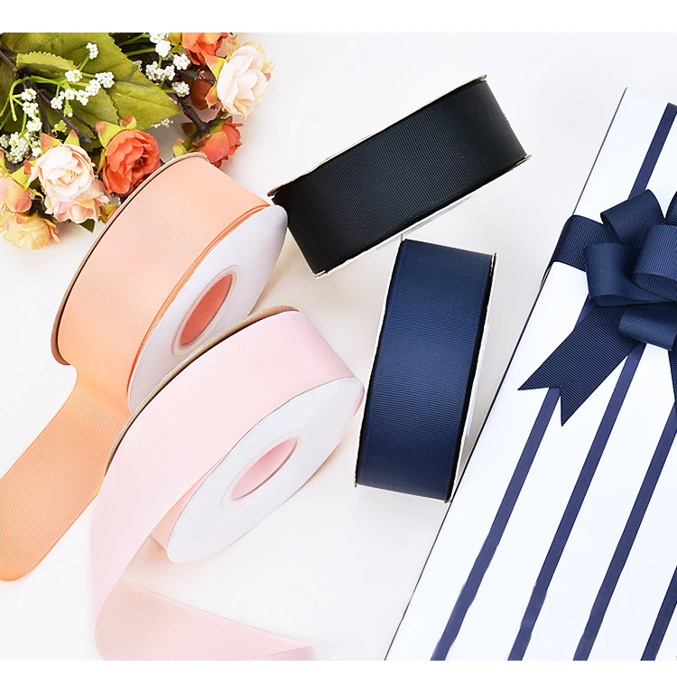 Яма Grosgrain лента " 2,5" " 3,5" " дюймов 50 57 63 75 89 100 мм 100 ярдов/партия красная серия для Diy платья аксессуары дома