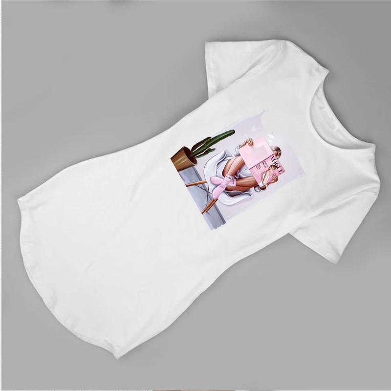 Модная одежда для женщин 2019 женское платье Лето vogue Искусство Печать o образным