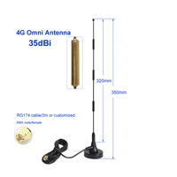 2 4g wifi 3g gsm 4g lte antenna 35dbi long distance magnetic base sma male
