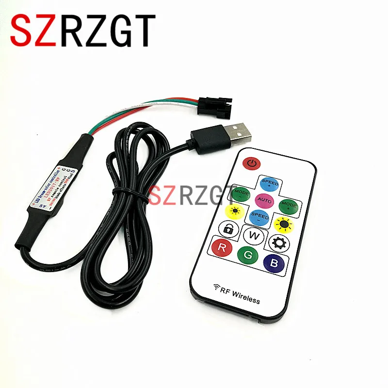 DC5V Pixel Цифровая полноцветная RGB светодиодная лента контроллер РЧ пульт