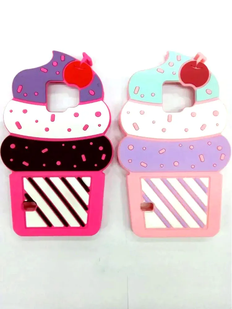 Мягкие Конфеты Цвет 3D Вишневый Мороженое Мягкий Силиконовый Чехол Для Samsung galaxy s 3