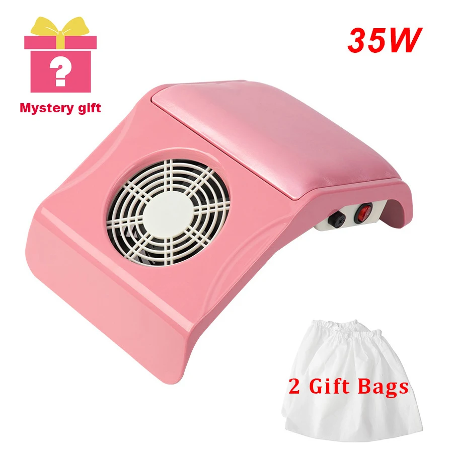 35 Вт Мощный пылеуловитель для ногтей Вентилятор вакуумный всасывающий