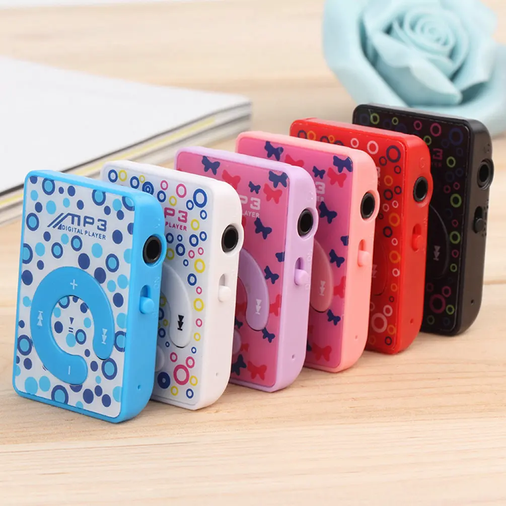 Мини-usb на клипсе MP3 музыкальный медиаплеер с микро SD/TF карты Поддержка 1-8 GB(случайный цвет distribution