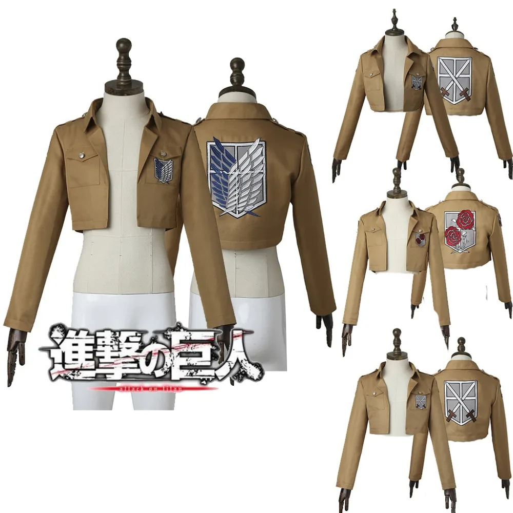 Косплей diy Attack on Titan Косплей Shingeki no Kyojin куртка Rival Ackerman Косплей куртка Атака Титанов костюм на Хэллоуин 10