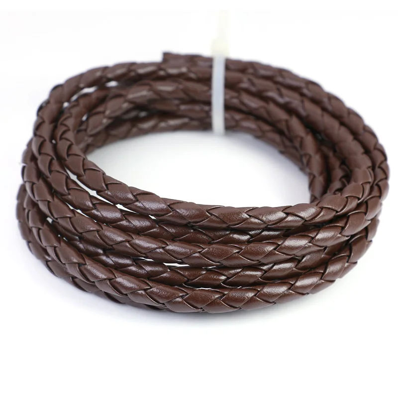 Круглый кожаный шнур 5 мм резьба сделай сам для изготовления ювелирных изделий