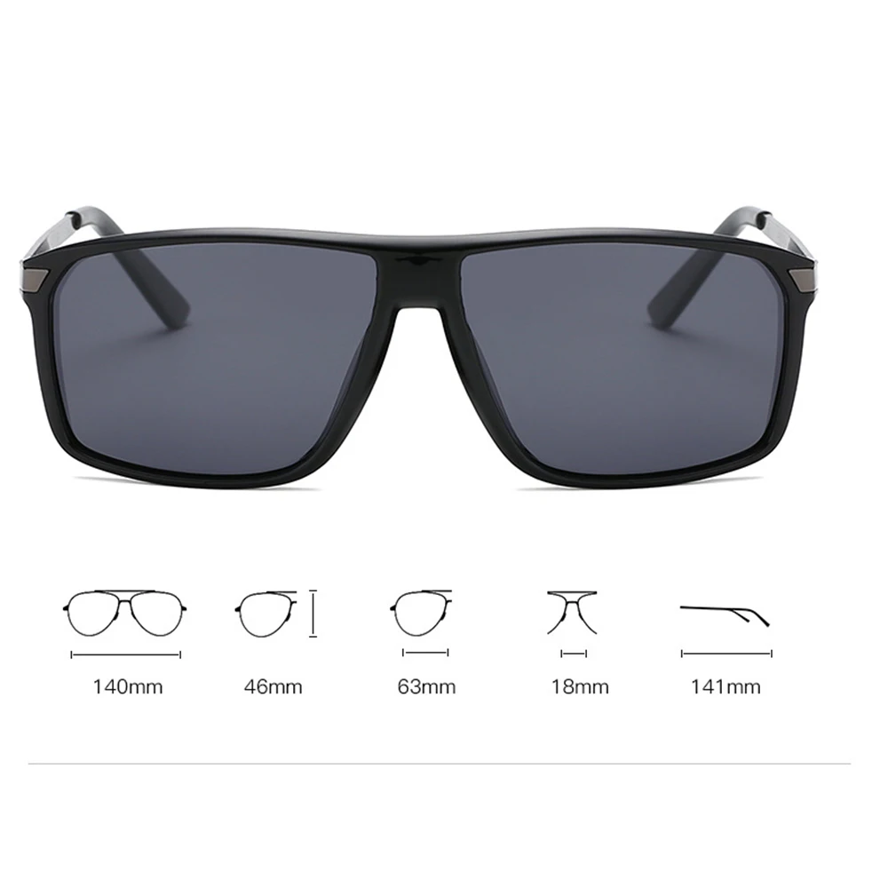 Распродажа Lentes De Sol Mujer квадратные/мужские Поляризованные солнечные очки на заказ близорукость минус рецептурные линзы-от 1 до 6