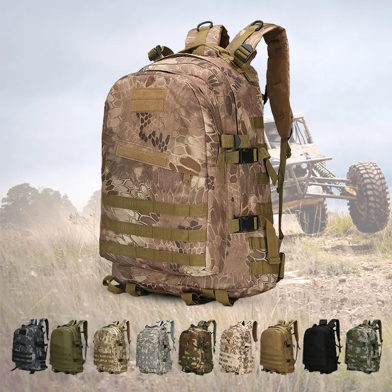 Новый 40L 3D мужской уличный спортивный военный рюкзак тактический для альпинизма