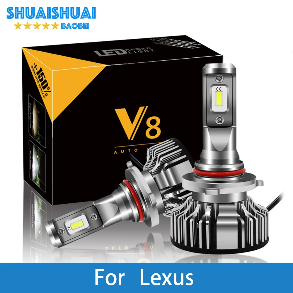 2 шт. автомобильные фасветильник для Lexus GS300/IS200/LS400/GX460/Rx450h/IS250/RX300 H7 LED H4 H1 H3 9005 6500K 8000LM