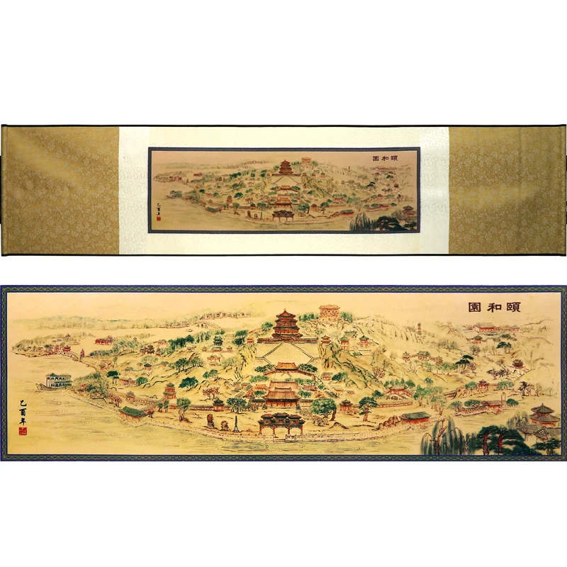 Шелковая ткань Tangfoo китайская живопись Пекин туристический сувенир подарок