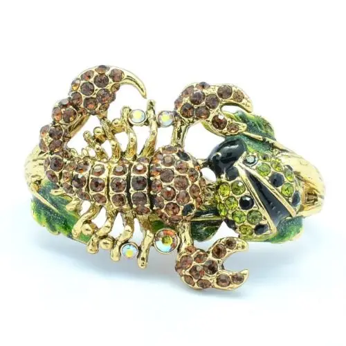 Austrian Crystals Ladybug Brown Scorpion Cocktail Ring for Women Jewelry Size 7#/8# SR2109 | Украшения и аксессуары