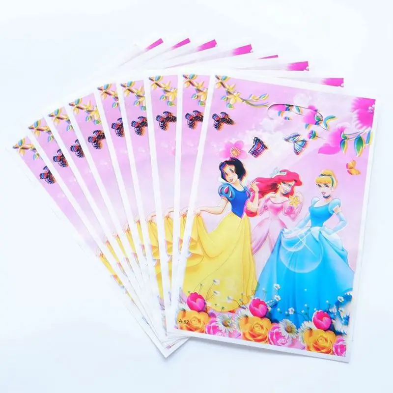 Princess 20 шт. подарочные сумки с героями мультфильмов, супергероями, человеком-пауком, Микки Маусом, для детей, для дня рождения, вечеринки, для детей, конфет, десерта, свадебного украшения, сумка - Цвет: Princess