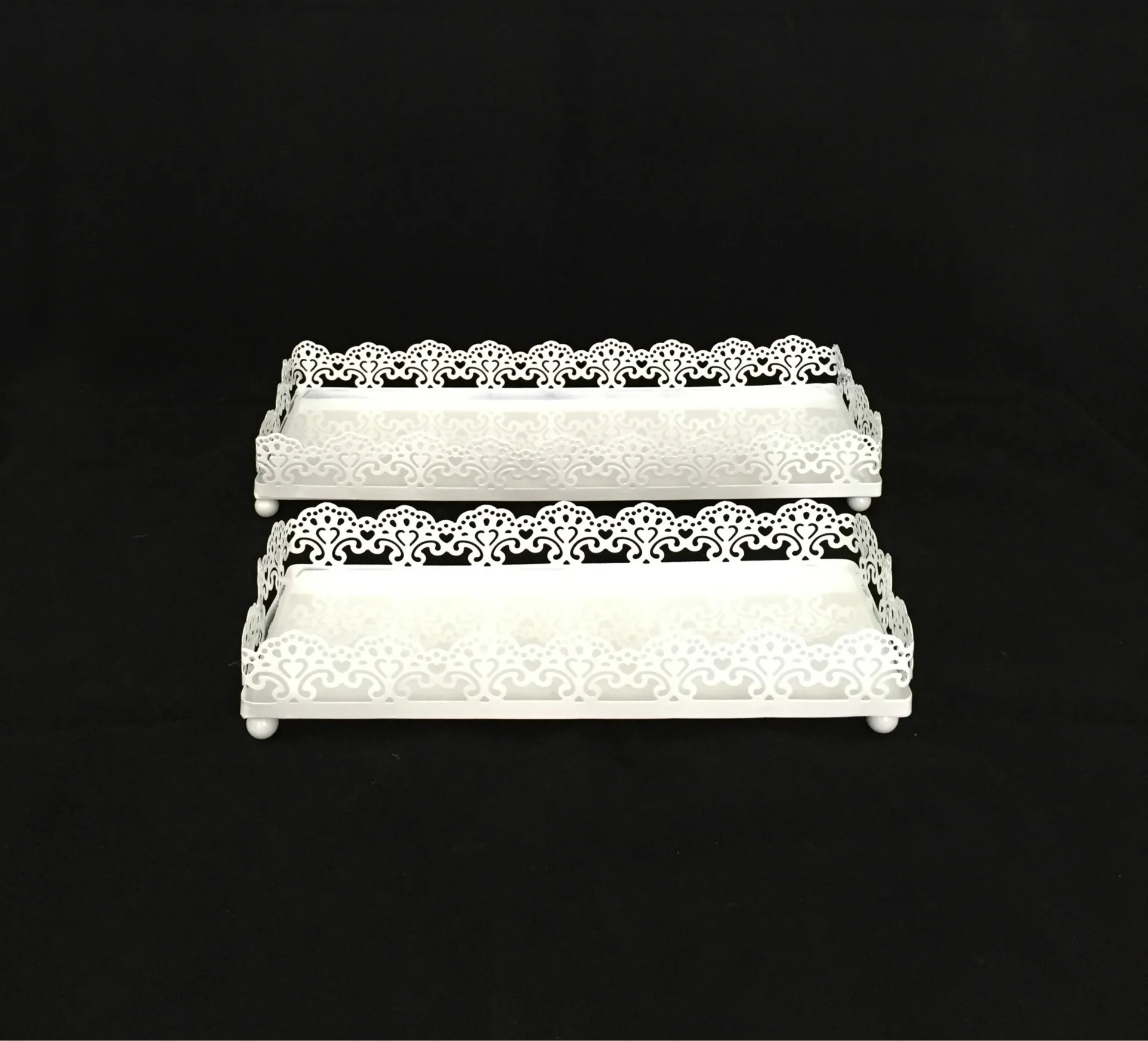 2 шт. белый кружевной Железный поднос для кекса подставки свадебного торта посуда