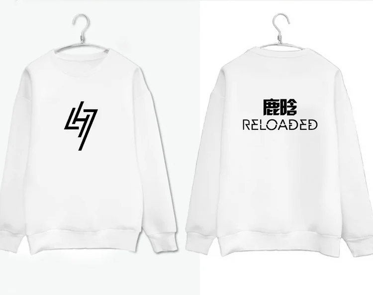 Kpop exo Luhan новый альбом Толстовка Reloaded верхняя одежда Осенняя Женская должна