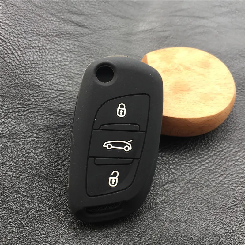 Силиконовый чехол для автомобильного ключа Citroen DS3DS4DS5DS6 Peugeot 307 206 207 407 308 301 3008 406 408