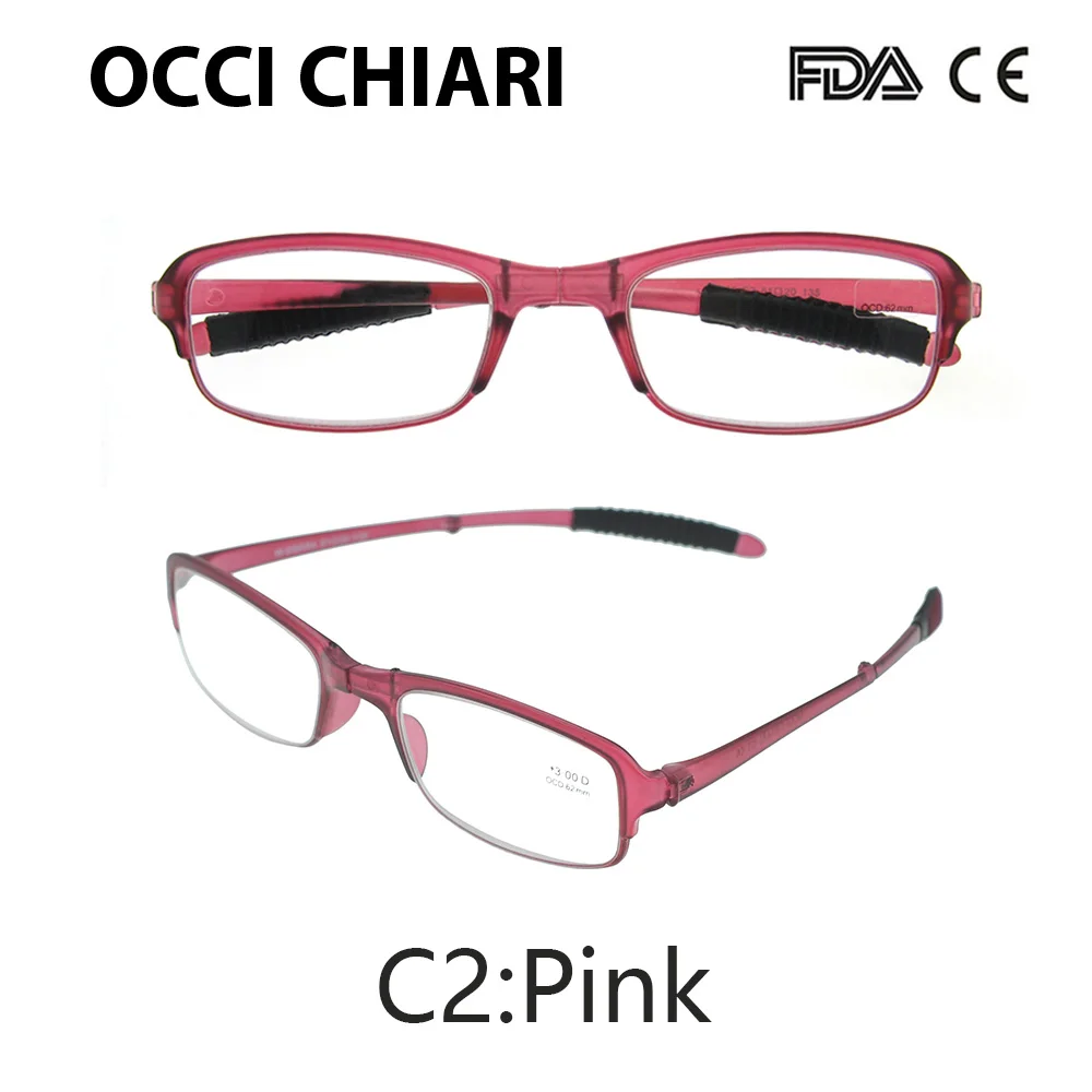 C2 pink Отрегулировать дизайн очки для чтения складной с коробкой Анти-усталость дальнозоркости очки+ 1,5+ 2,0+ 2,5+ 3,0 W-DSRRA - Цвет оправы: C2 pink