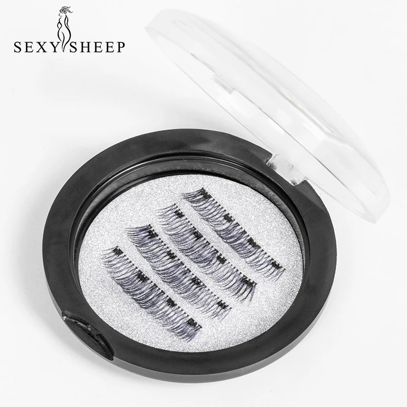 SEXYSHEEP 2 пары накладные ресницы на магнитах 3D магнит натуральные длинные магнитные